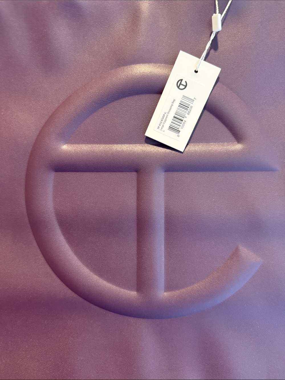 Telfar Large Shopping Bag, Eggplant - Picture 4 of 4